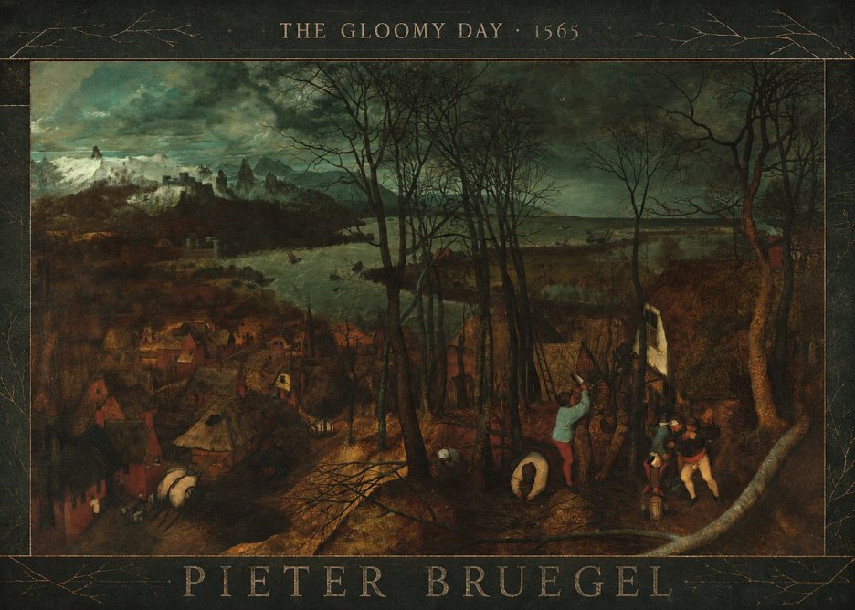 Pieter Bruegel The Gloomy Day No3 - Juliste