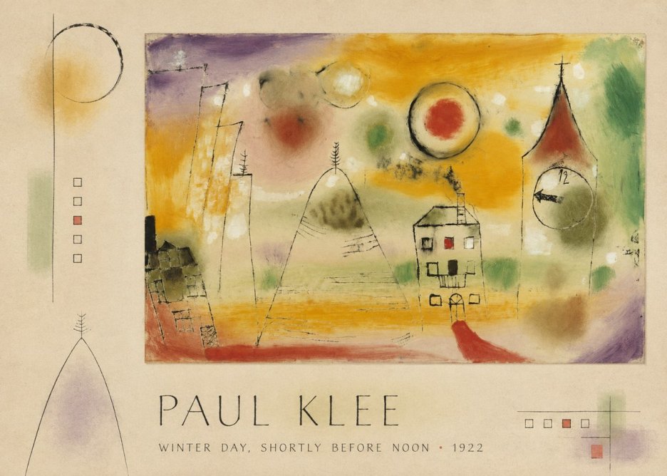 Paul Klee Winter Day, Shortly Before Noon No3 - Juliste
