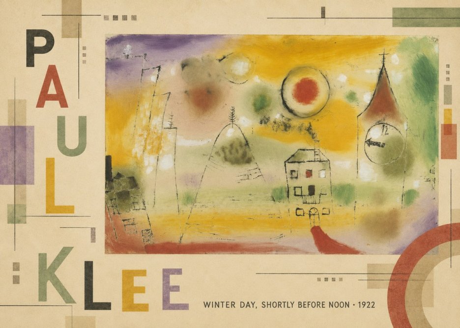 Paul Klee Winter Day, Shortly Before Noon No5 - Juliste
