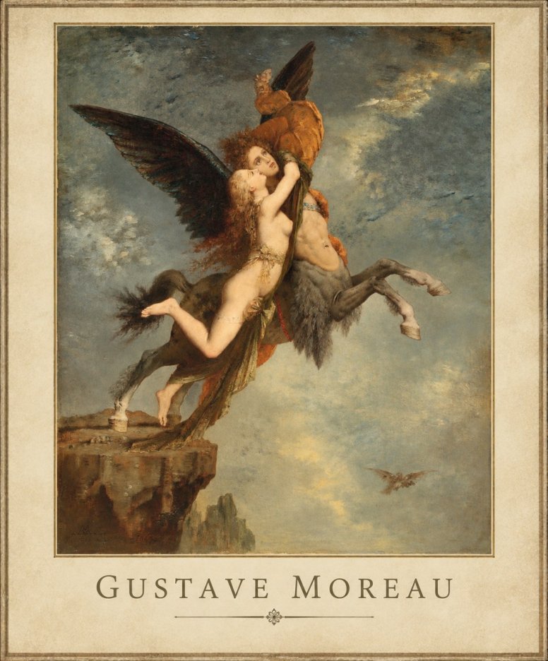 Gustave Moreau The Chimaera No1 - Juliste