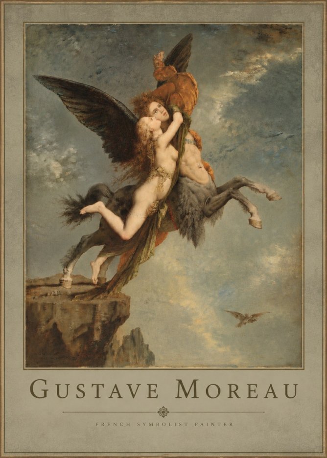Gustave Moreau The Chimaera No4 - Juliste