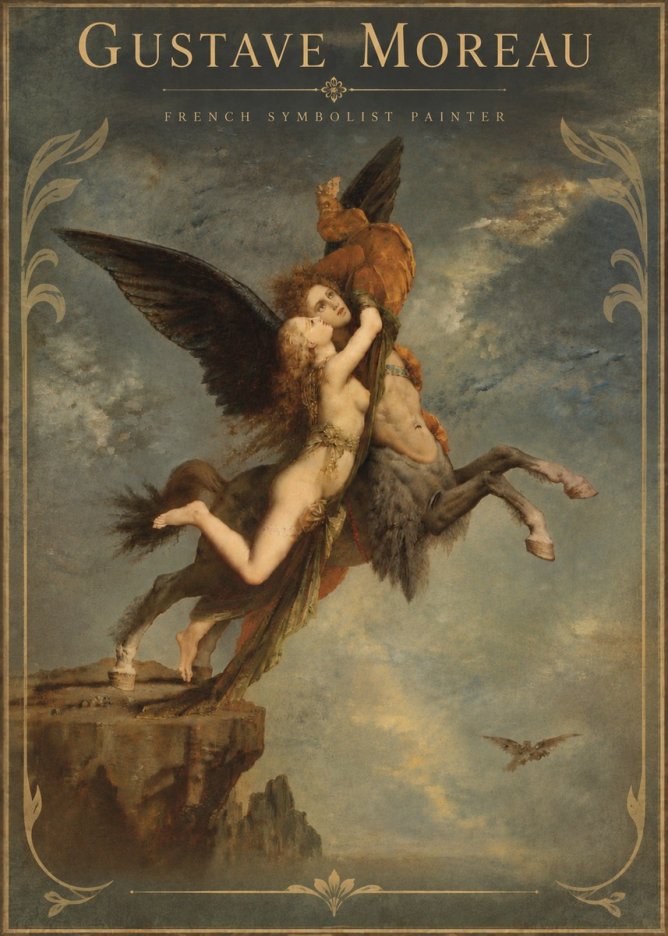 Gustave Moreau The Chimaera No6 - Juliste
