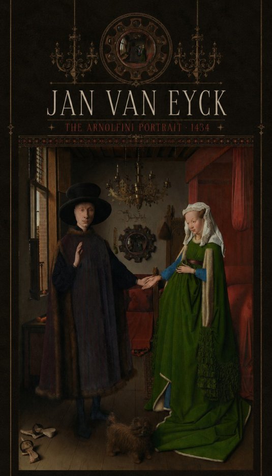 Jan van Eyck The Arnolfini Portrait I No5 - Juliste