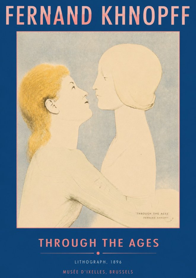 Fernand Khnopff Through the Ages No6 - Juliste