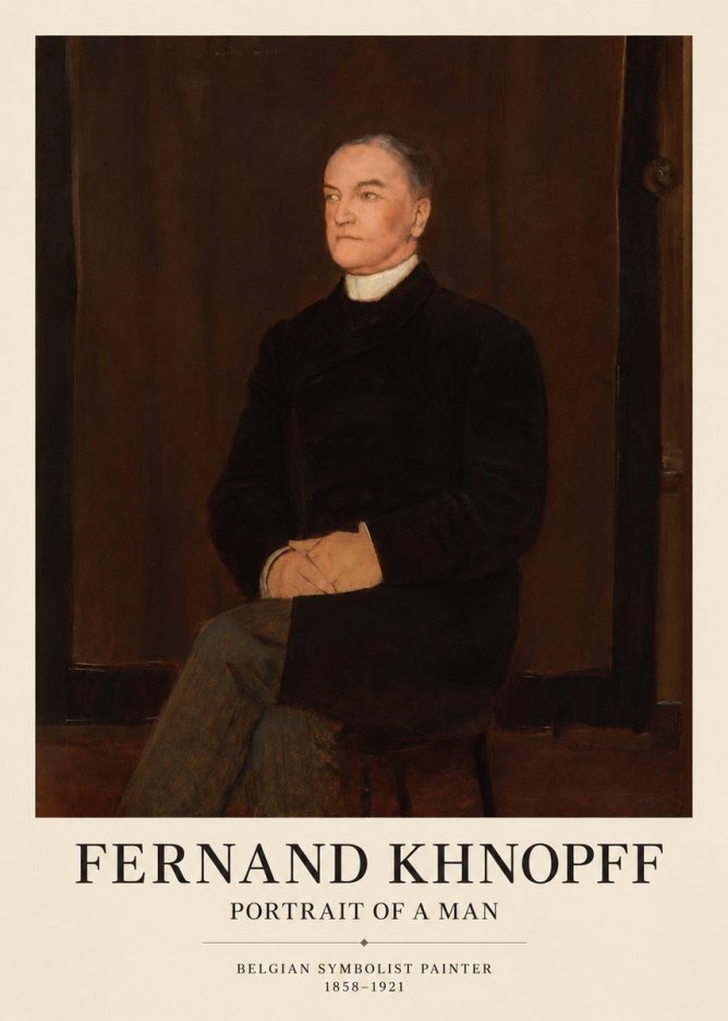 Fernand Khnopff Portrait of a Man No1 - Juliste
