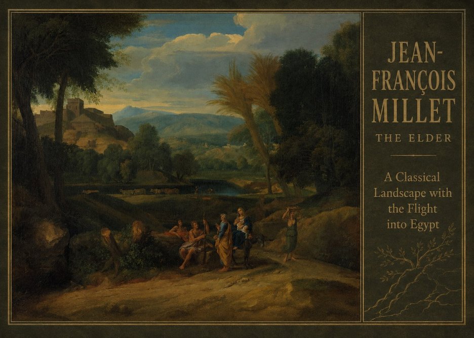 Jean-François Millet A Classical Landscape with the Flight into Egypt No2 - Juliste
