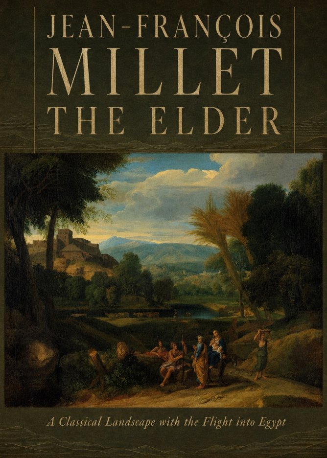 Jean-François Millet A Classical Landscape with the Flight into Egypt No6 - Juliste