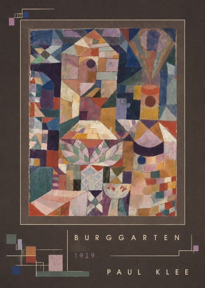 Paul Klee Burggarten No3 - Juliste