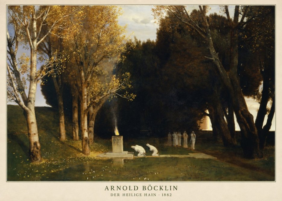 Arnold Böcklin Der Heilige Hain I No2 - Juliste