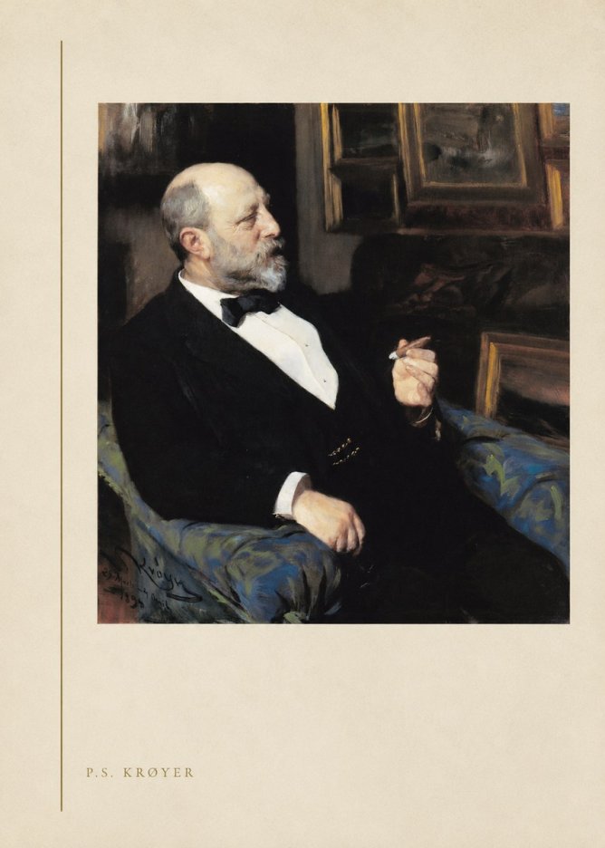 P.S. Krøyer Self-portrait I No2 - Juliste