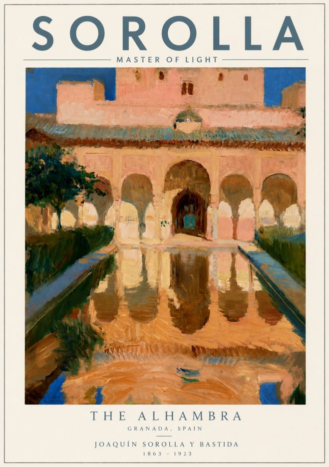 Sorolla The Alhambra No3 - Juliste