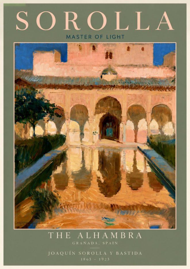 Sorolla The Alhambra No4 - Juliste