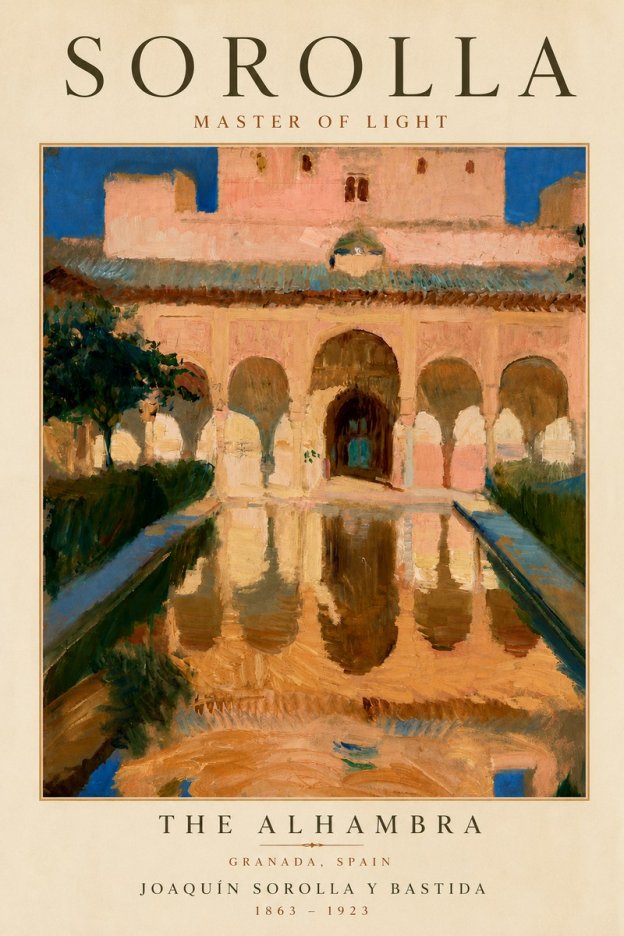 Sorolla The Alhambra No5 - Juliste