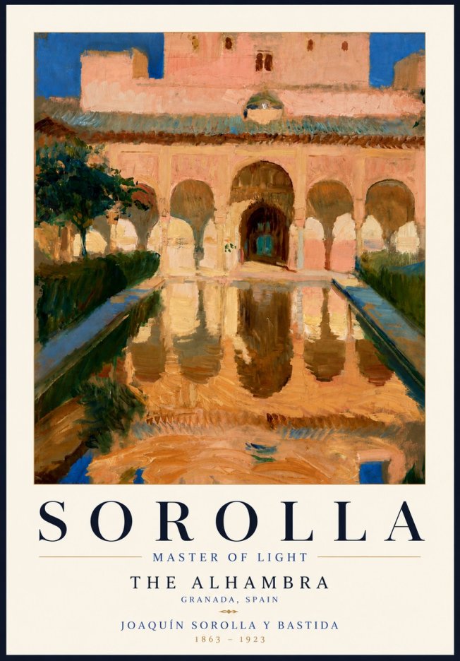 Sorolla The Alhambra No6 - Juliste