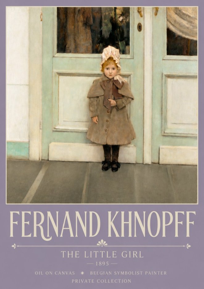 Fernand Khnopff The Little Girl No3 - Juliste