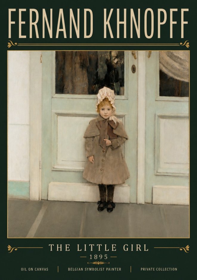 Fernand Khnopff The Little Girl No6 - Juliste
