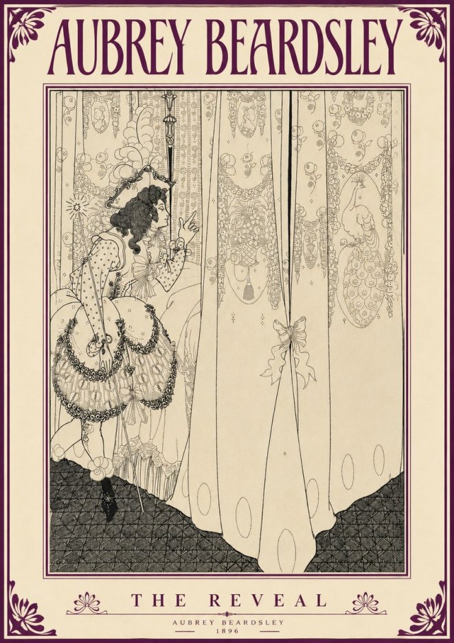 Aubrey Beardsley The Reveal No5 - Juliste