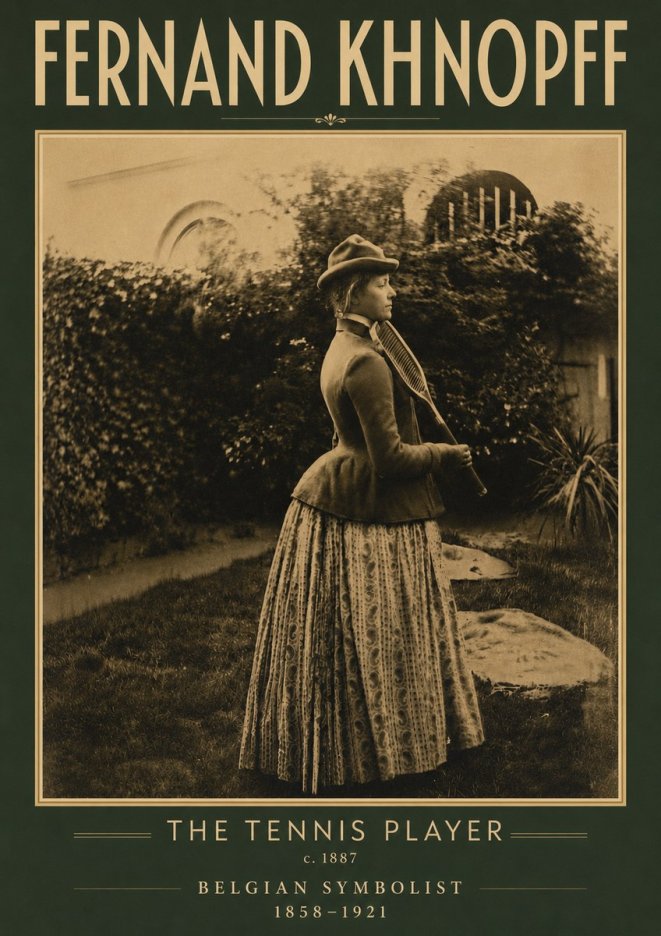 Fernand Khnopff The Tennis Player No4 - Juliste