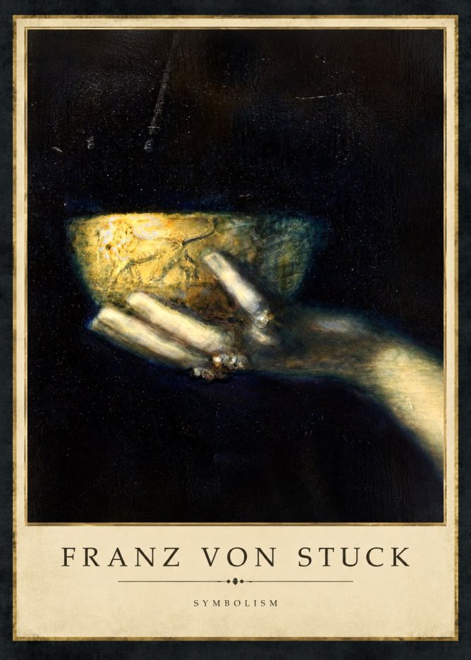 Franz von Stuck Die Schöne Hand Mit Der Schale No4 - Juliste