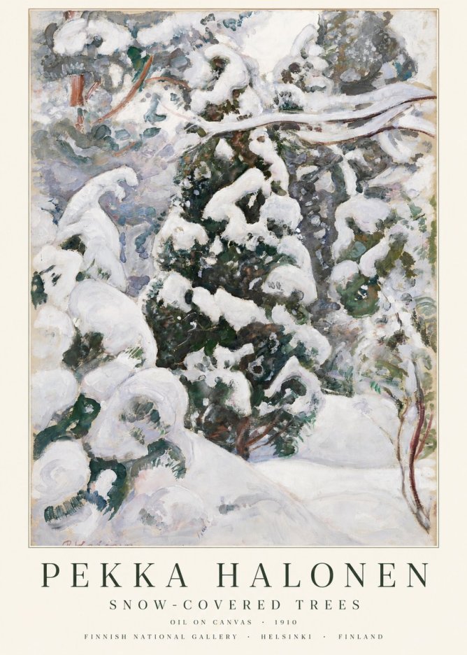 Pekka Halonen Winter Forest I No3 - Juliste