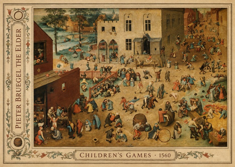 Pieter Bruegel Children's Games I No3 - Juliste