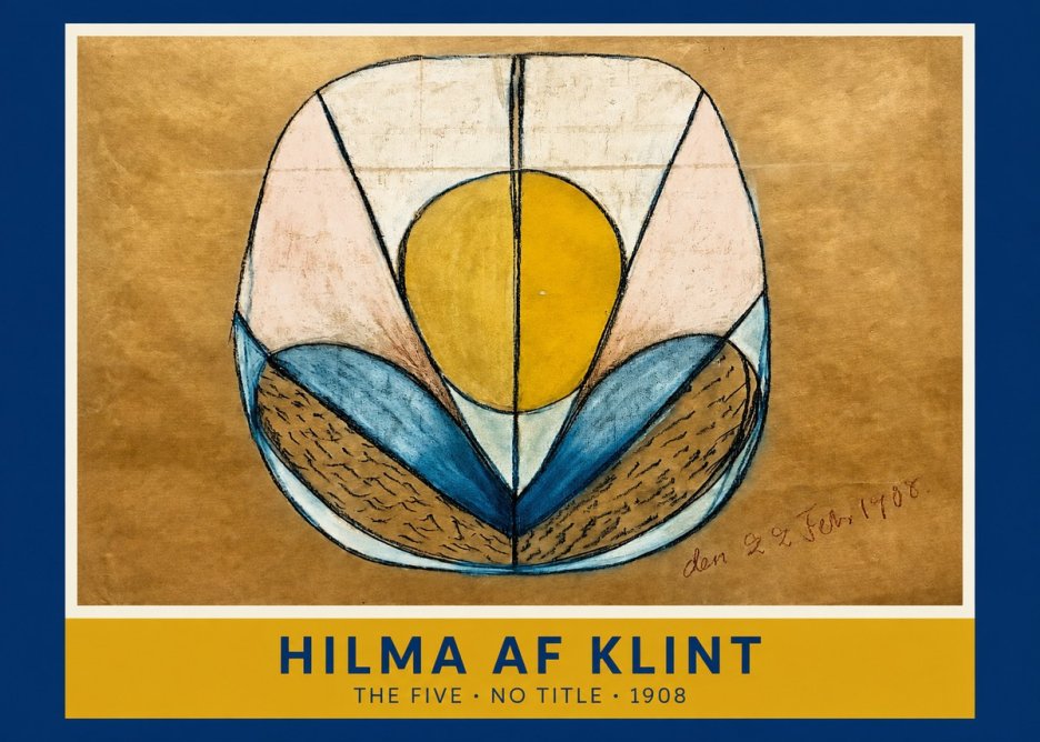 Hilma af Klint The Five - No Title No1 - Juliste