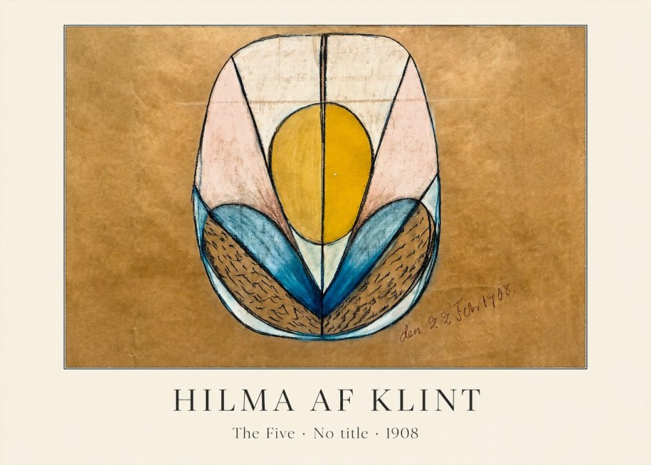 Hilma af Klint The Five - No Title No3 - Juliste