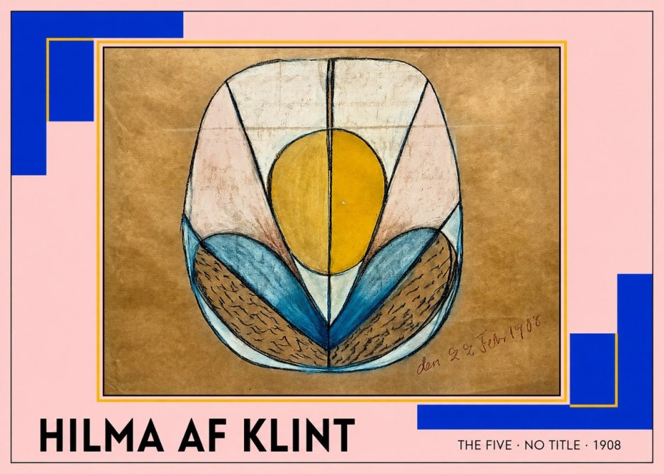 Hilma af Klint The Five - No Title No4 - Juliste