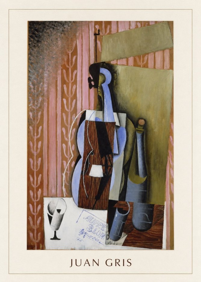 Juan Gris Still Life with Mandolin No4 - Juliste