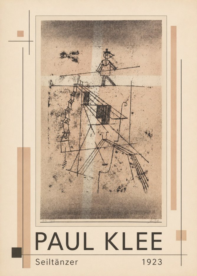 Paul Klee Seiltänzer II No1 - Juliste