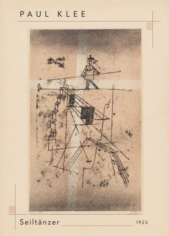 Paul Klee Seiltänzer II No3 - Juliste