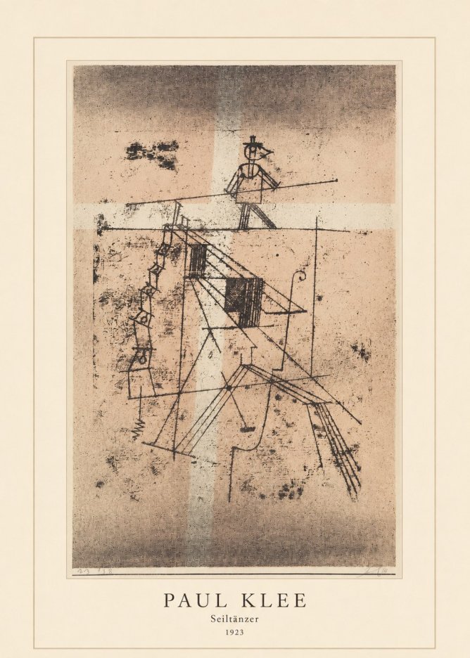 Paul Klee Seiltänzer II No4 - Juliste