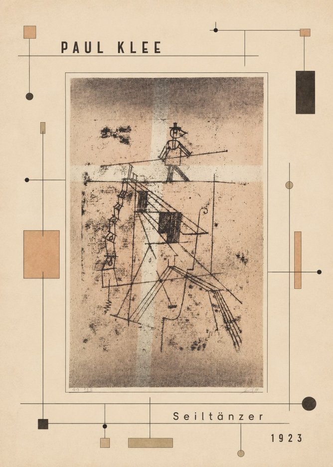 Paul Klee Seiltänzer II No5 - Juliste