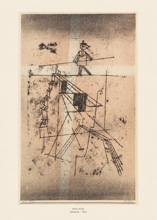 Paul Klee Seiltänzer II No6 - Juliste