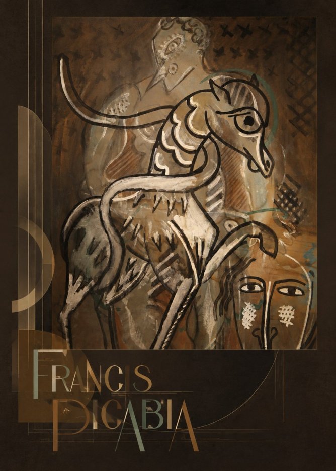 Francis Picabia Stylized Figures and Horse No3 - Juliste