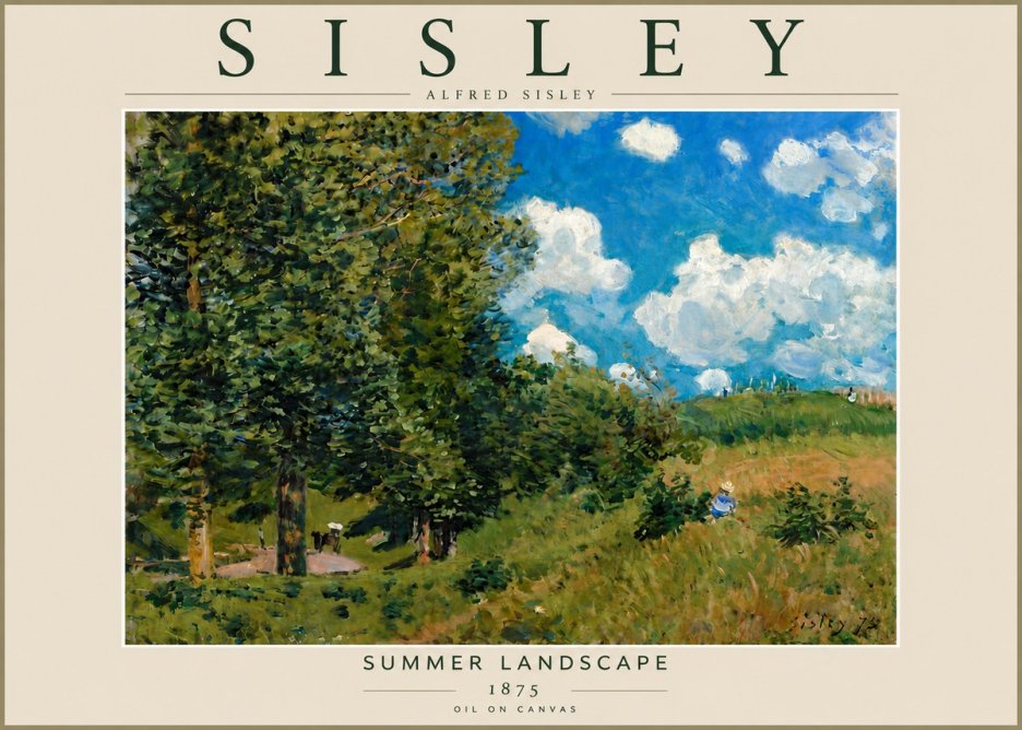 Sisley Summer Landscape No5 - Juliste