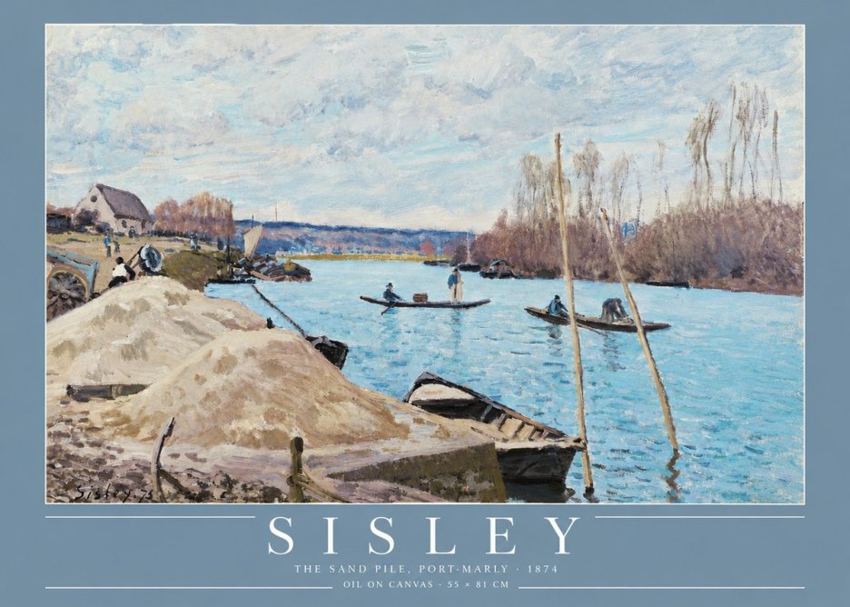 Sisley The Sand Pile, Port-marly No3 - Juliste