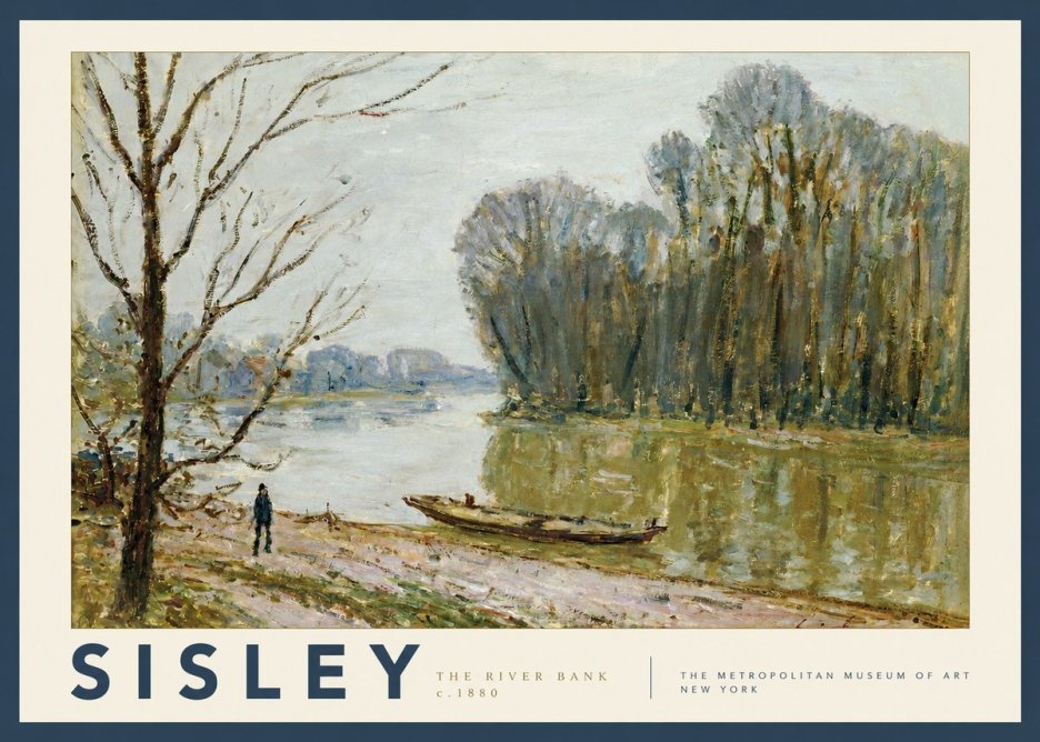 Sisley The River Bank II No3 - Juliste