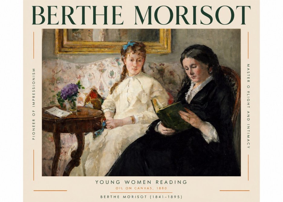 Berthe Morisot Young Women Reading No3 - Juliste