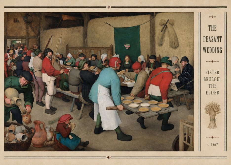 Pieter Bruegel The Peasant Wedding II No3 - Juliste