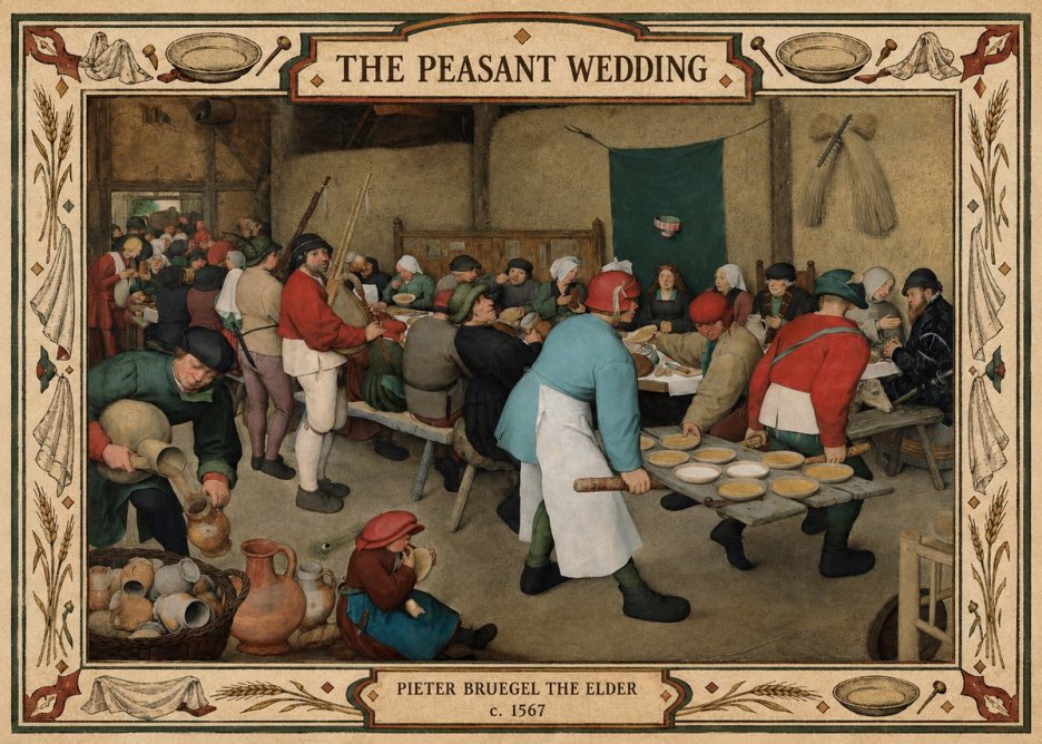 Pieter Bruegel The Peasant Wedding II No4 - Juliste