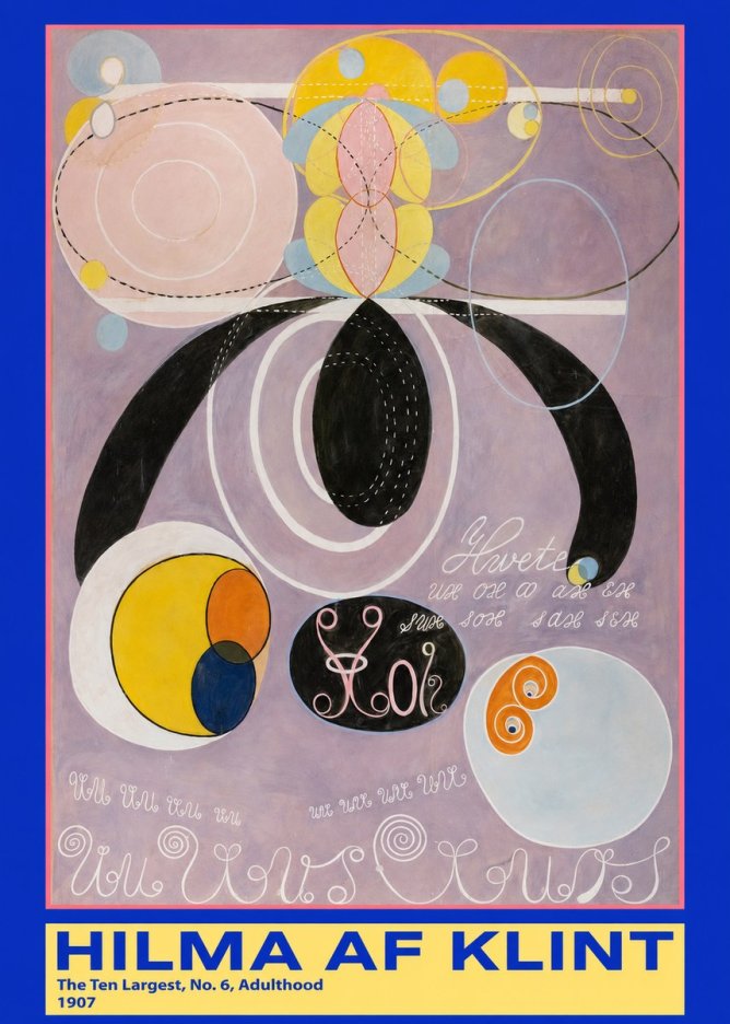 Hilma af Klint The Ten Largest, No. 6, Adulthood No3 - Juliste