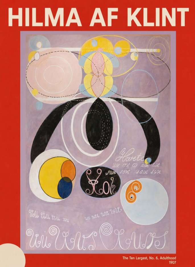 Hilma af Klint The Ten Largest, No. 6, Adulthood No5 - Juliste