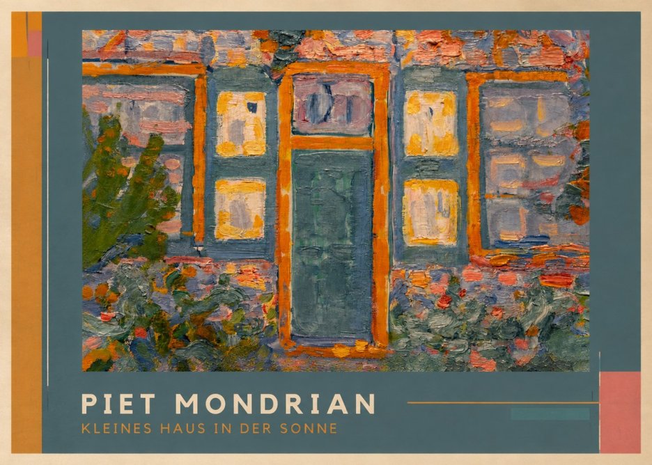 Piet Mondrian Kleines Haus in Der Sonne II No1 - Juliste