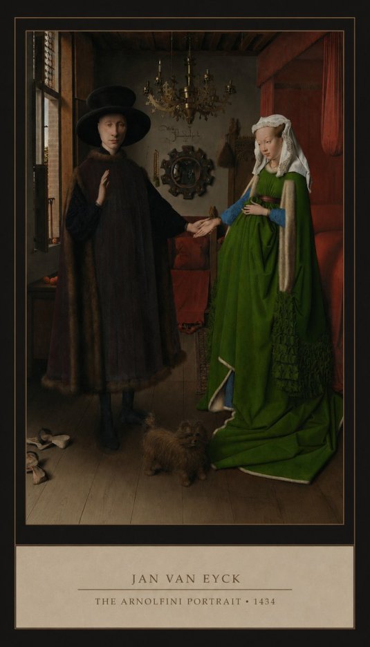 Jan van Eyck The Arnolfini Portrait II No5 - Juliste