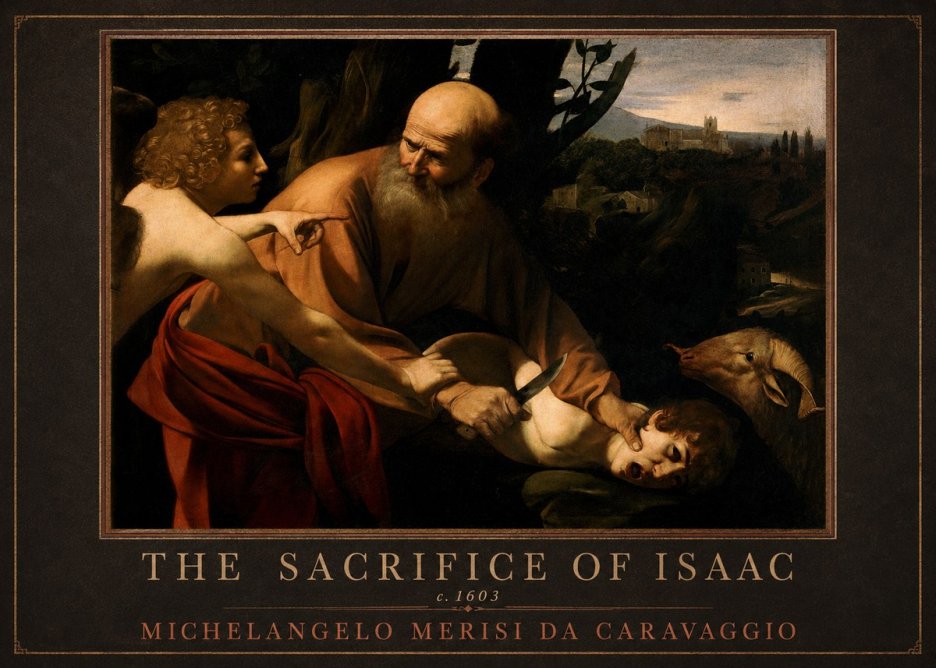 Michelangelo Merisi da Caravaggio The Sacrifice of Isaac I No4 - Juliste