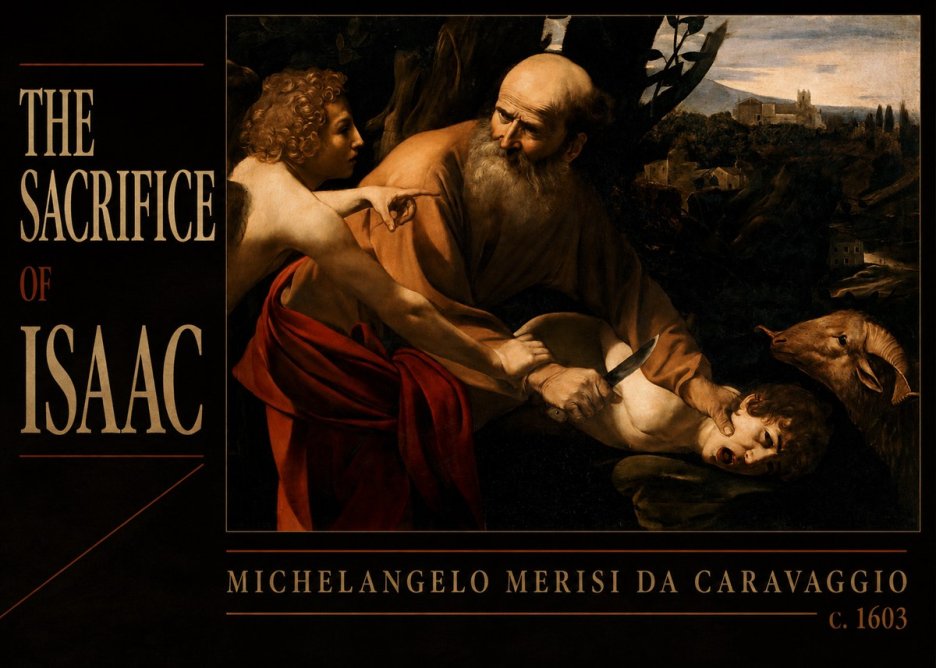 Michelangelo Merisi da Caravaggio The Sacrifice of Isaac I No6 - Juliste
