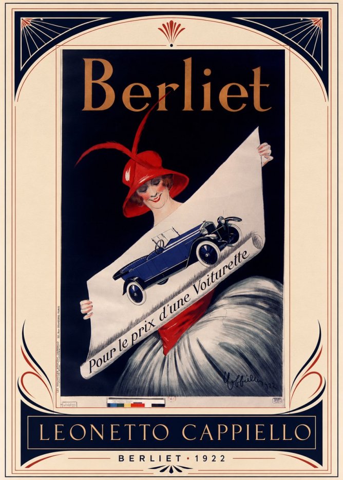 Leonetto Cappiello Berliet - Pour Le Prix D'une Voiturette No4 - Juliste