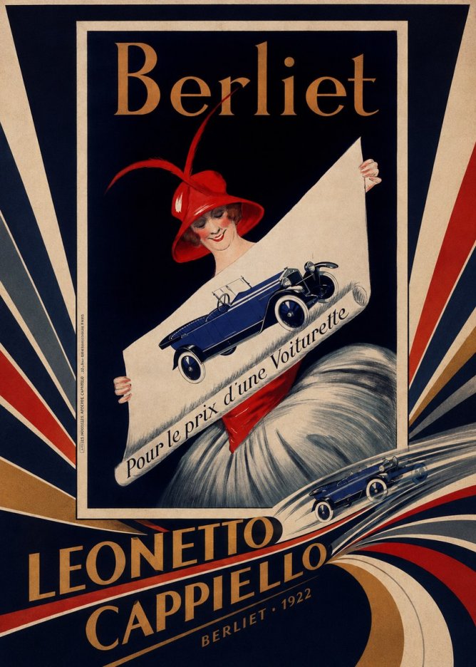 Leonetto Cappiello Berliet - Pour Le Prix D'une Voiturette No5 - Juliste
