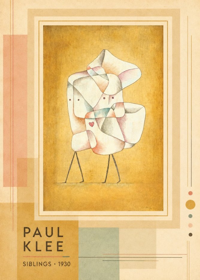 Paul Klee Siblings No3 - Juliste